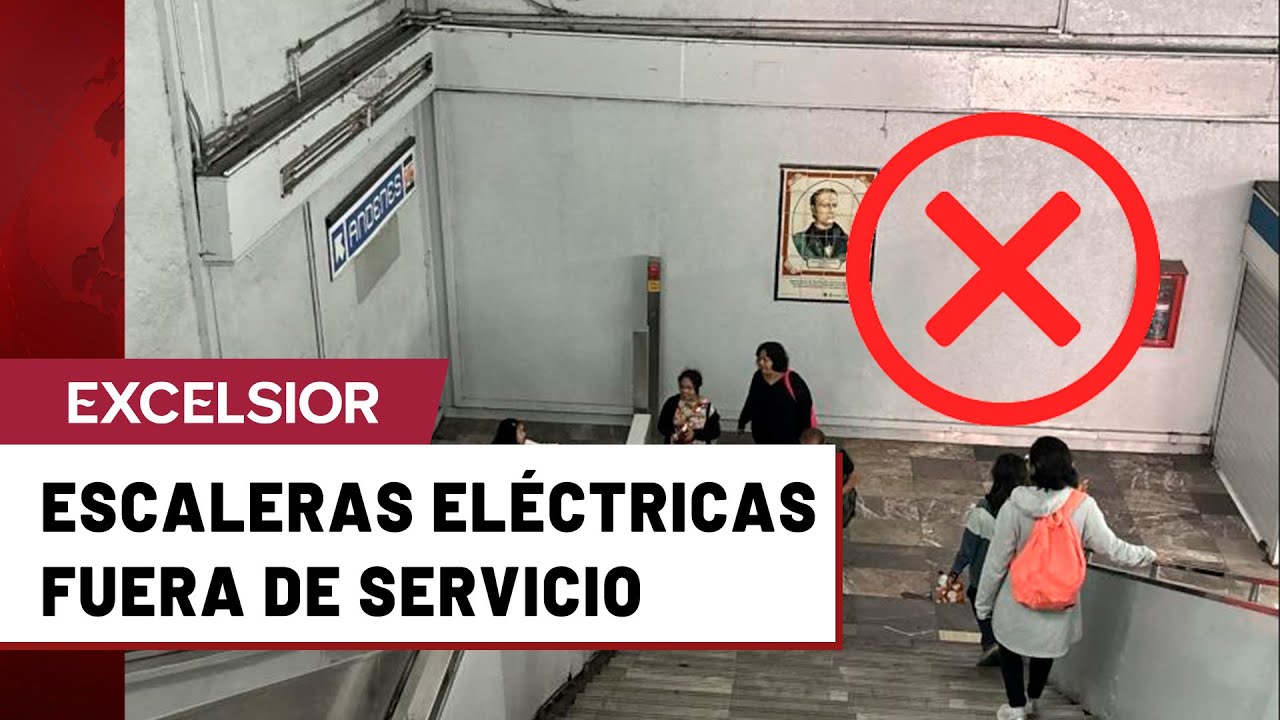 Fallas en escaleras el&eacute;ctricas complican el acceso en la L&iacute;nea 2 del Metro