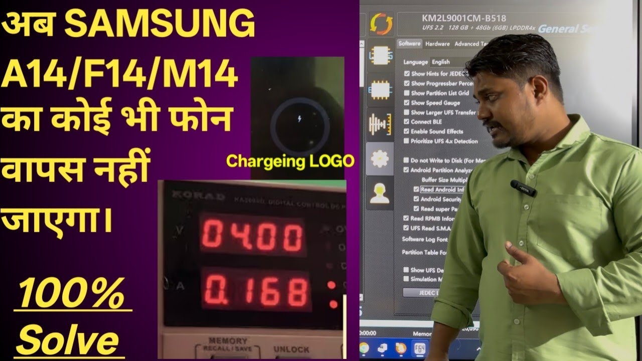 F64 box-Samsung A14 5g dead solution 100% 