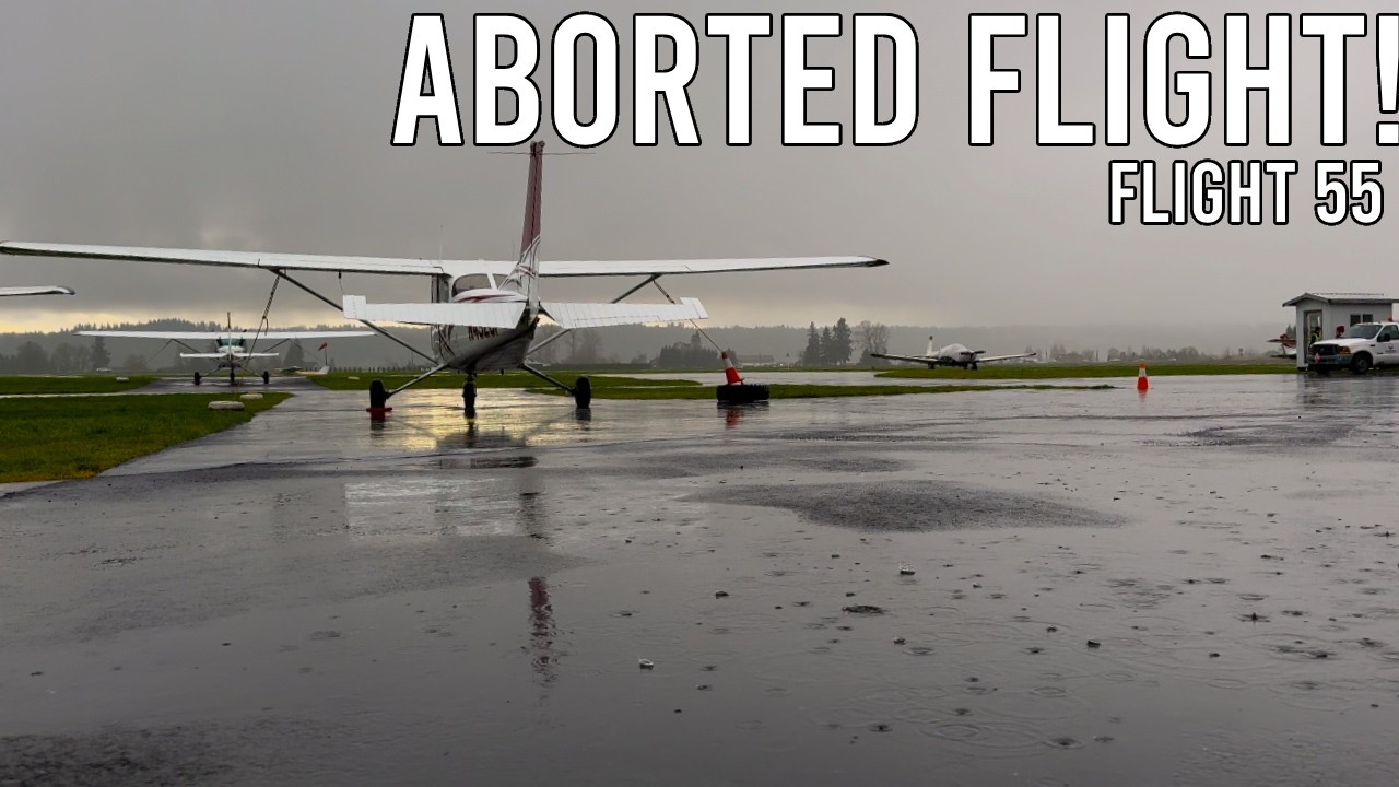 Aborted flight practice due to sudden change in weather - Flight 55, Cessna 172S