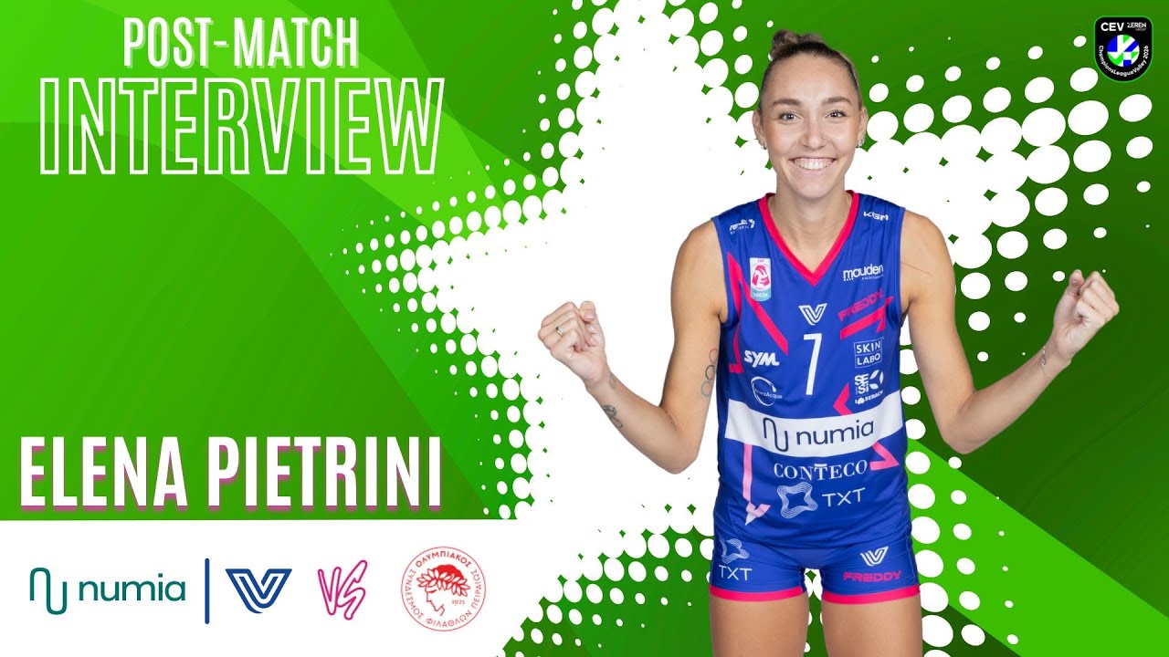 Elena Pietrini | Post match Interview vs Olympiacos PIRAEUS