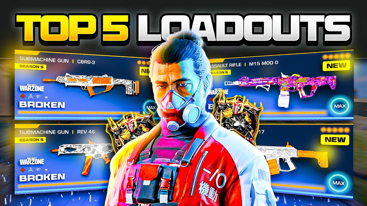 the TOP 5 *BROKEN* META Loadouts in Warzone After the NEW UPDATE! (Warzone BEST Builds)
