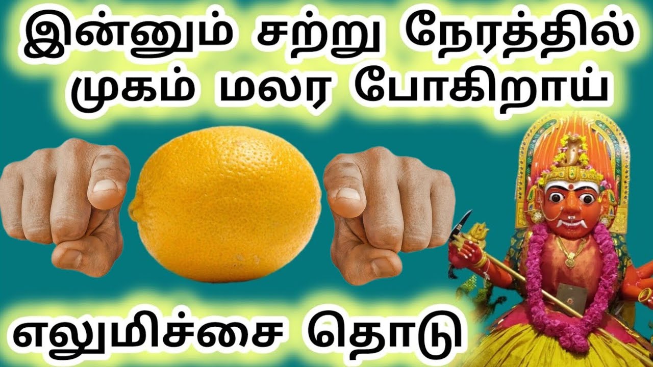 இன்னும் சற்று நேரத்தில் முகம் மலர போகிறாய் எலுமிச்சை தொடு #காளியம்மன் #அம்மன் #amman #kaliyammal 
