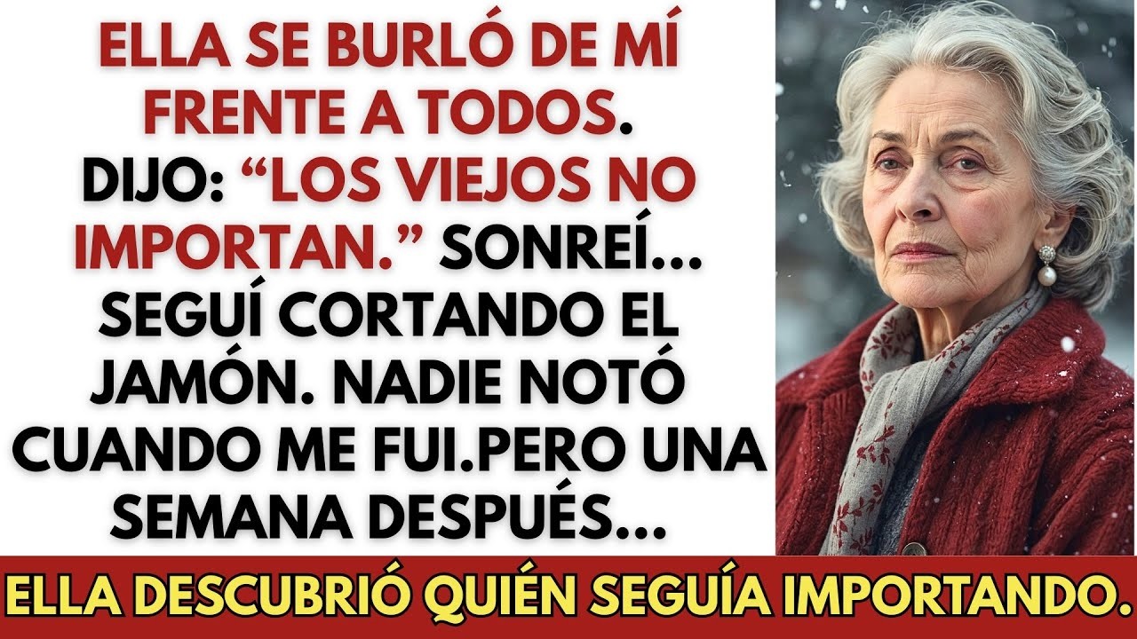 Mi nieta se burló de mí en la cena de Navidad — Una semana después, fue expulsada de la u