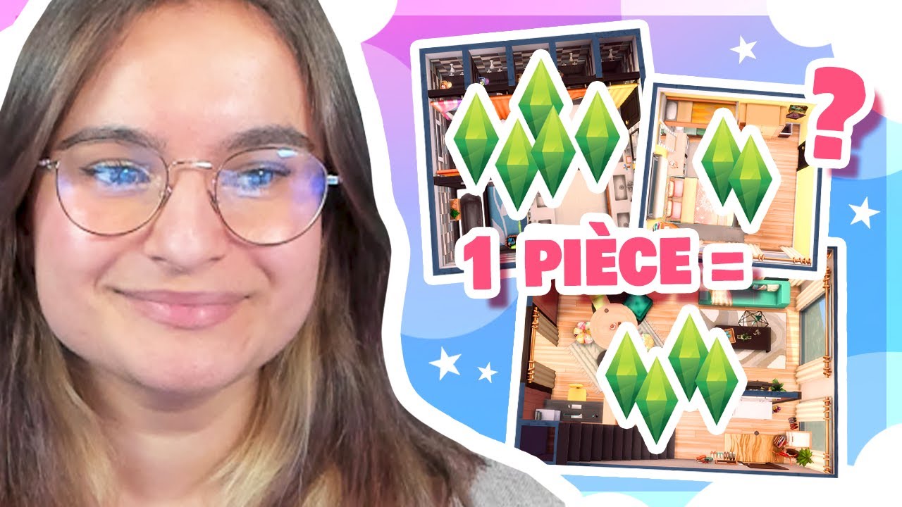 ☾ 1 pièce = 1 nombre de sims ? (mes toilettes en sueur 😂) | Challenge - Sims 4 ☽