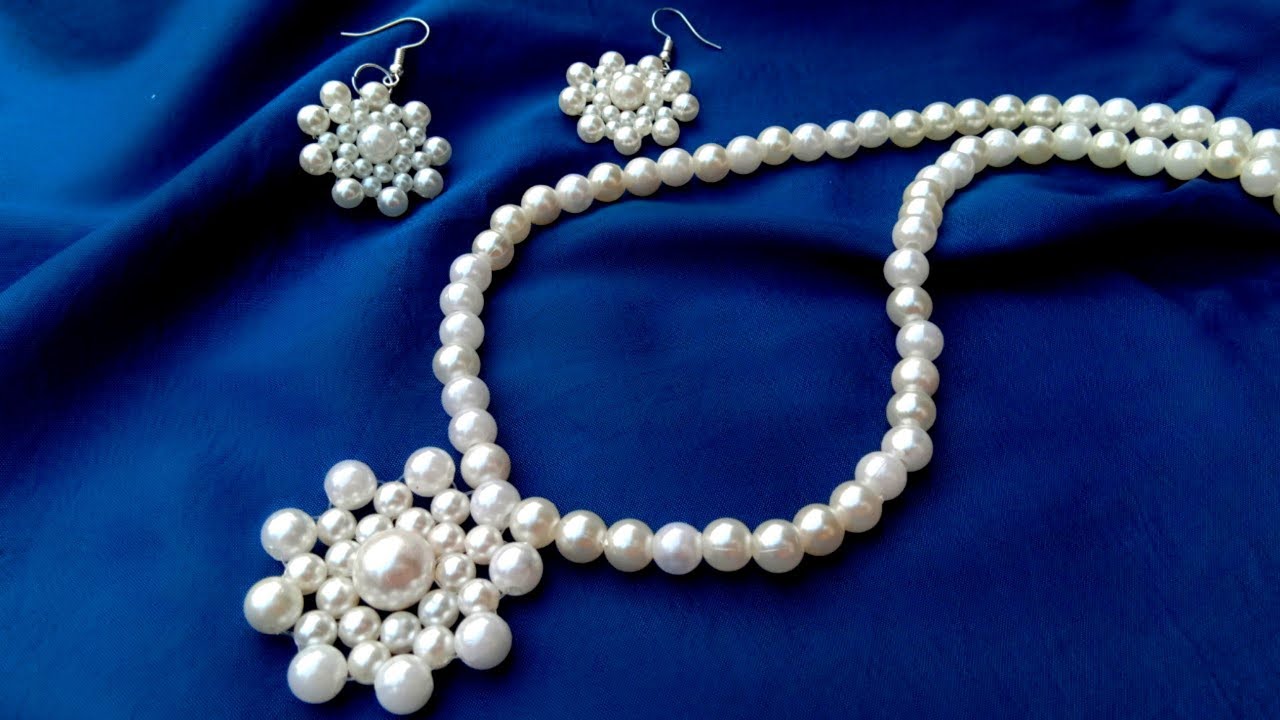 How To Make//Pearl Pendant Necklace//Tutorial// Useful & Easy