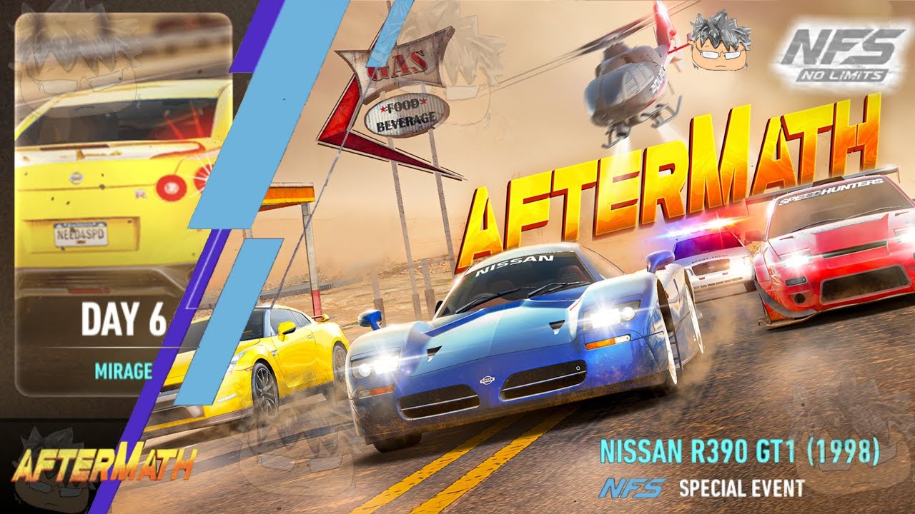 Aftermath Day 6 MIRAGE | 1998 Nissan R390 GT1 | NFS No Limits