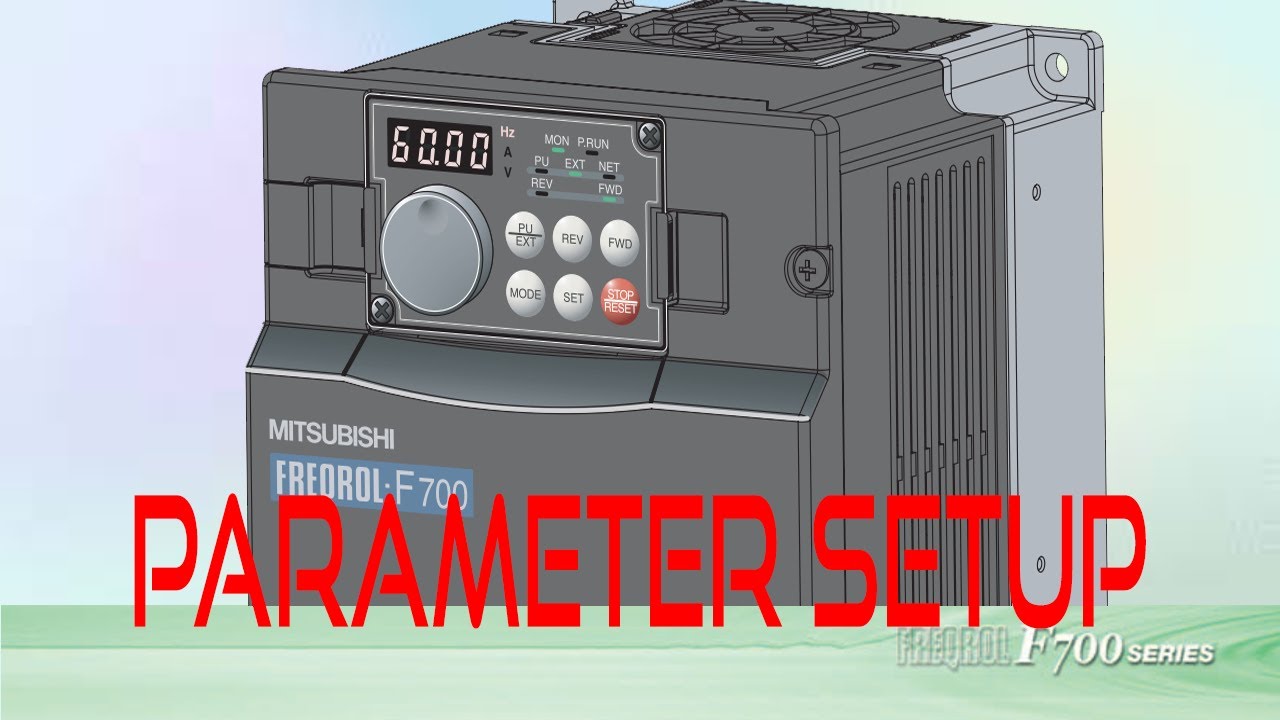Frequency, acceleration and deacceleration setup for frequency converter @FlowChart