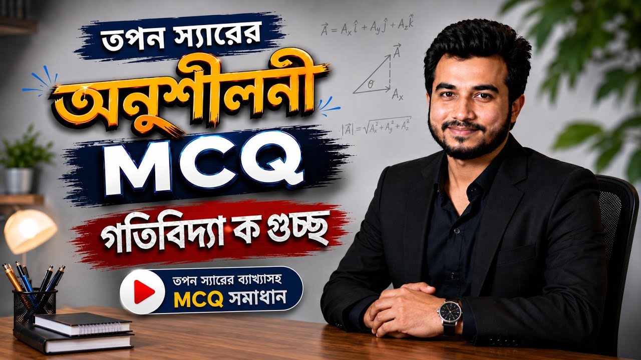 গতিবিদ্যা MCQ ক গুচ্ছ || তপন স্যারের MCQ সমাধান || Sazzad Hossain Rafi