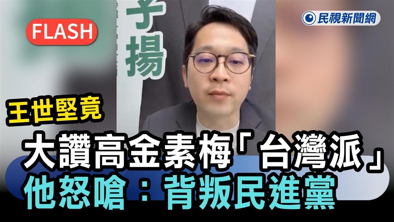 快新聞／黨內同志氣炸！王世堅竟大讚高金素梅「台灣派」　他怒嗆：背叛民進黨－民視新聞