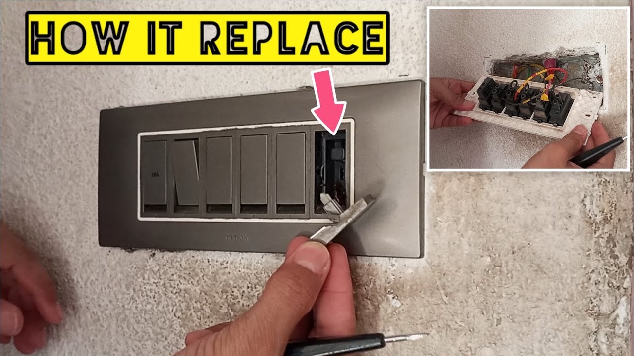 How to Replace Faulty Switch | Replace Switch from Modular Board #electrical #modular #switch #diy