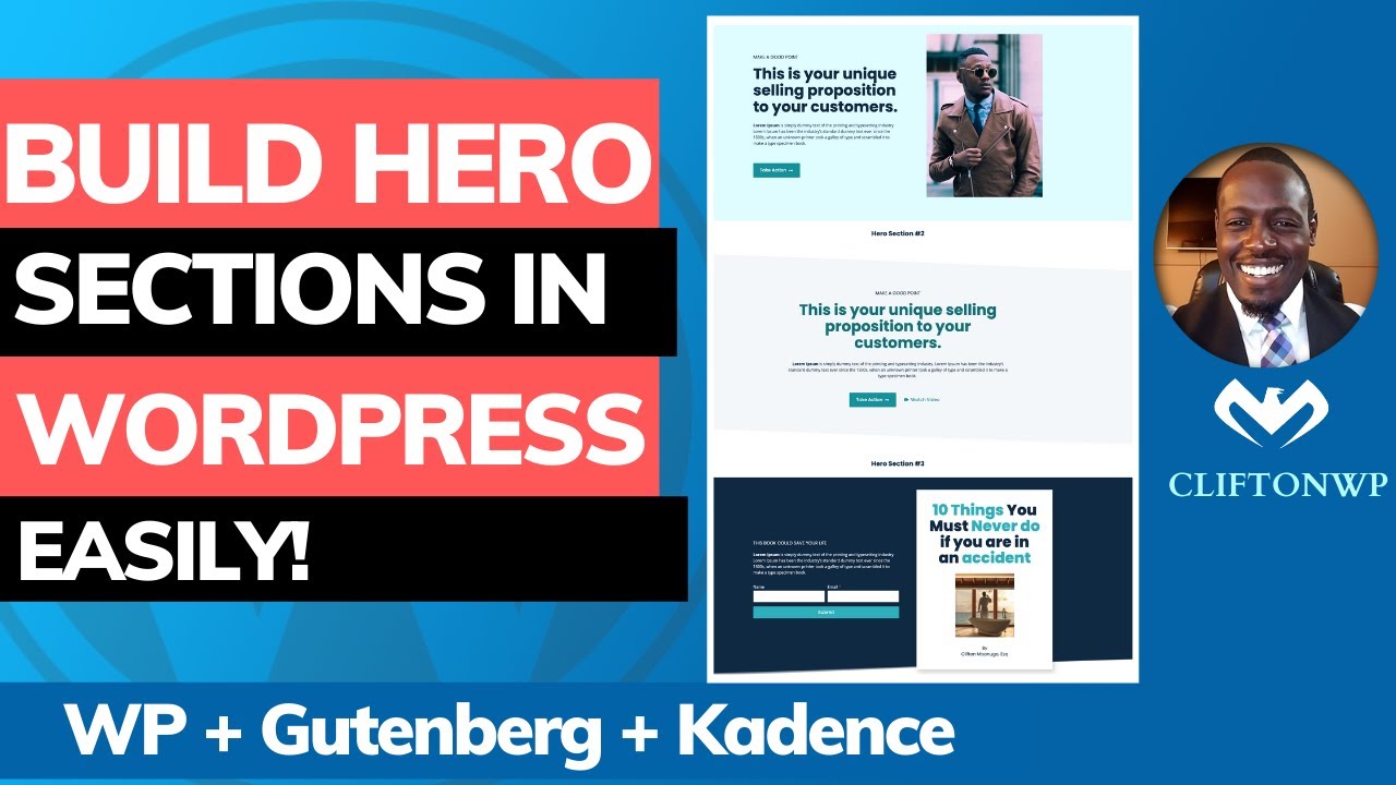 Как создать красивые разделы Hero или Featured в WordPress (руководство Gutenberg + Kadence)