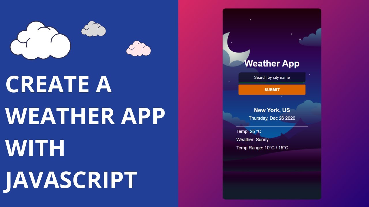 Create A Weather App With Javascript
