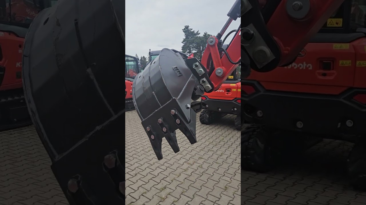 Głowica Powertilt do Minikoparki Kubota KX027-4 - Montaż  | Wychylanie i Szybka Zmiana Osprzętu