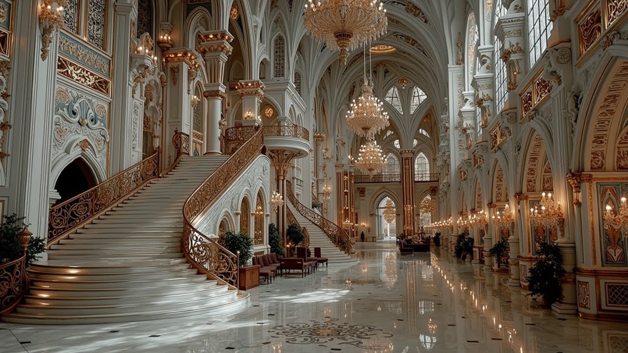 Opulent Baroque Music Palace ~ Мелодии классической скрипки в Большом зале