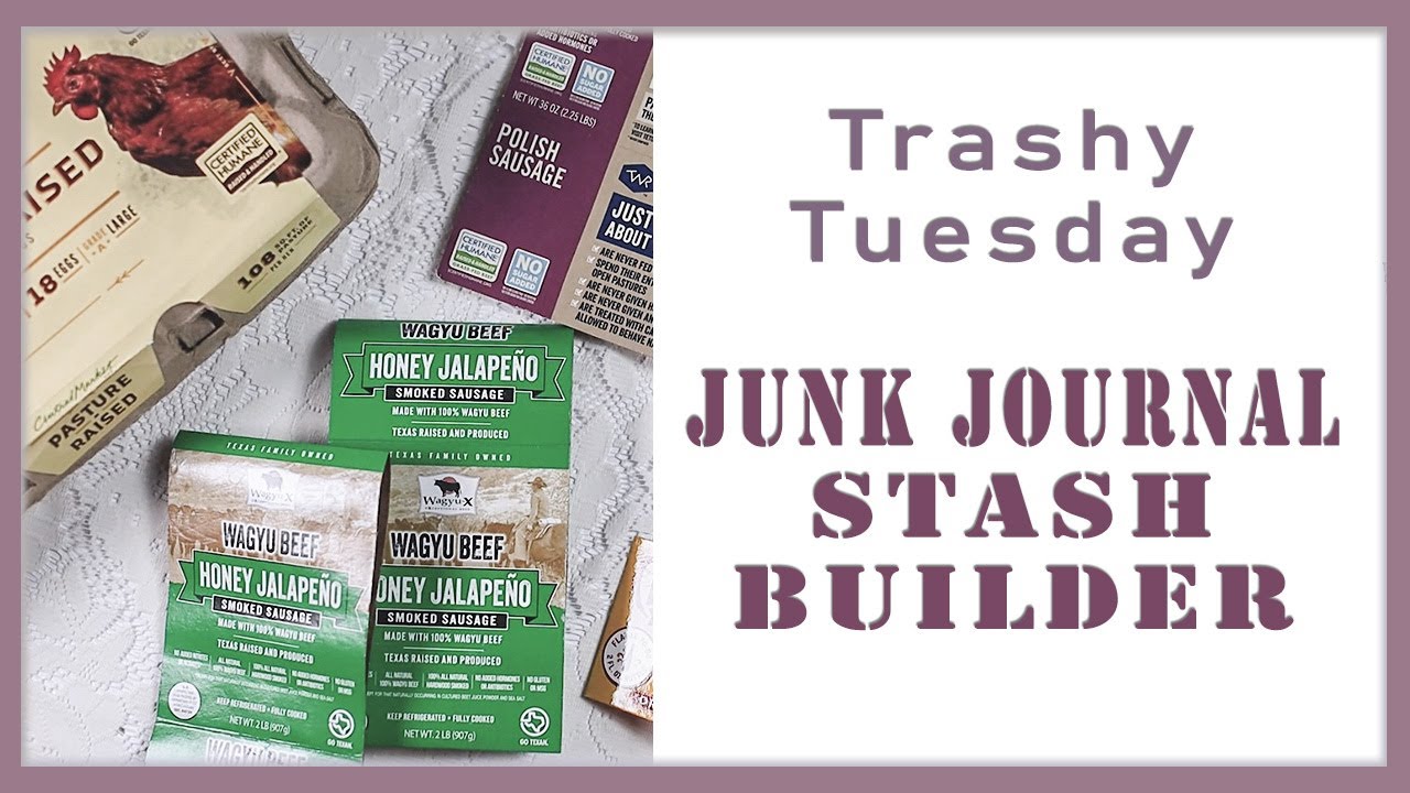Trashy Tuesday - Stash Builder - Free Collage Supplies #recycledmaterials