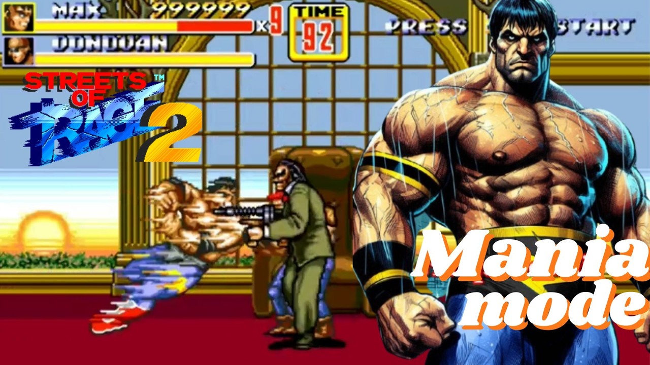 ✅[segagenesis] Streets of Rage 2 (USA) Max | Mania Difficulty - sor2 - mega drive - No OpenBOR games