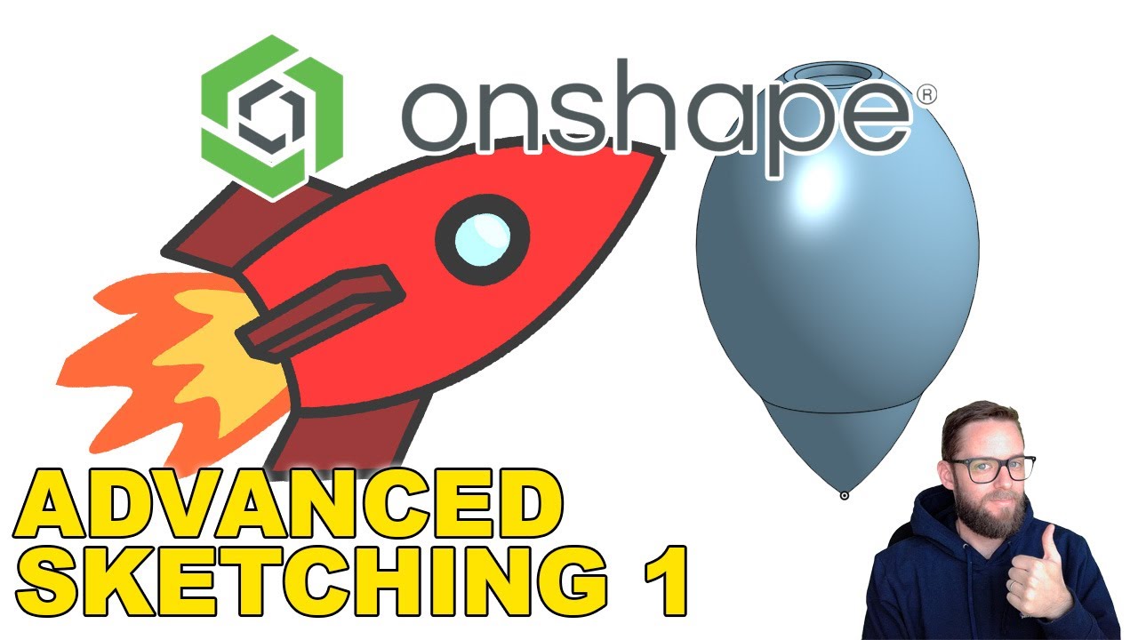 Урок по Onshape — Расширенное эскизирование — Ракета, часть 1