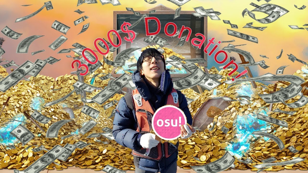 [osu!] Firebat92's (Angelsim) Full Donations of 3000$ Dollars in Live Stream!