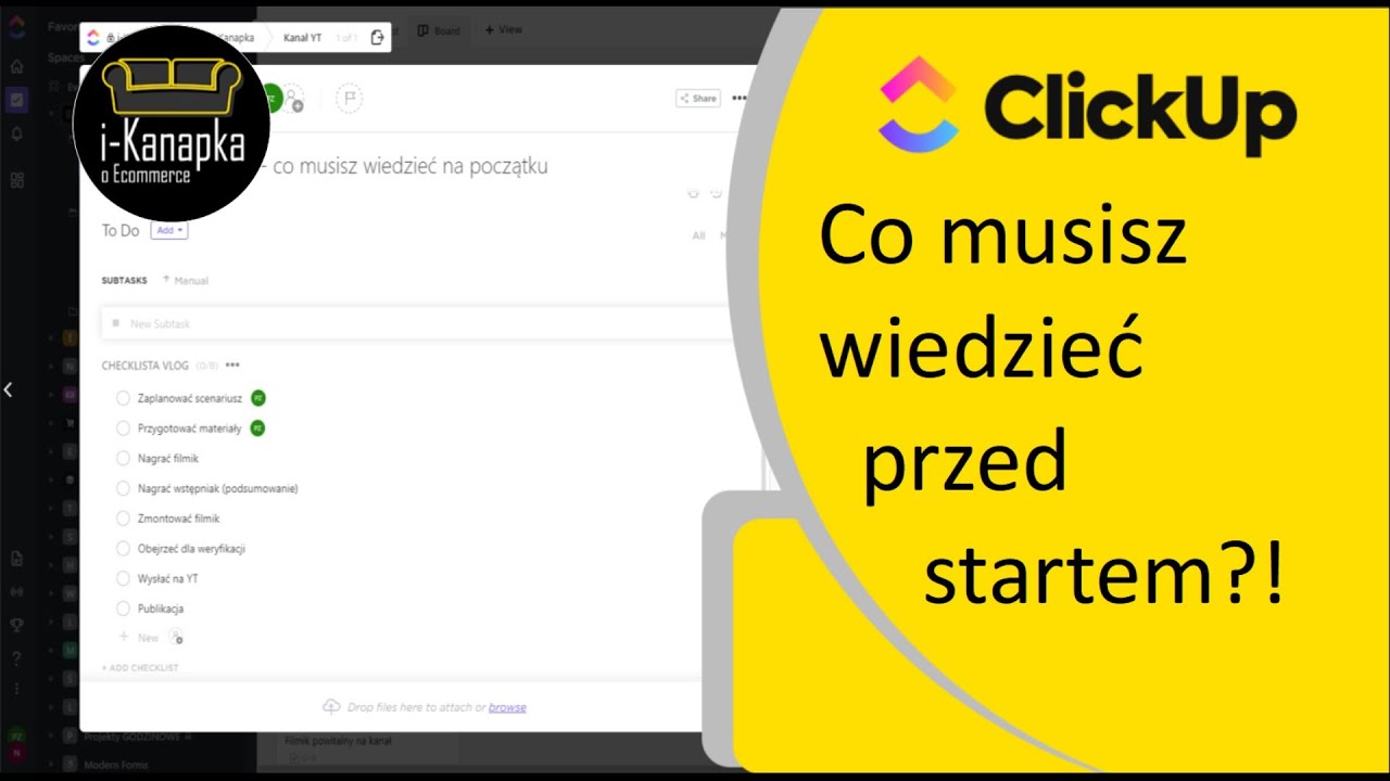 ClickUP Series - 01 - Co warto wiedzieć przed założeniem konta w ClickUP??