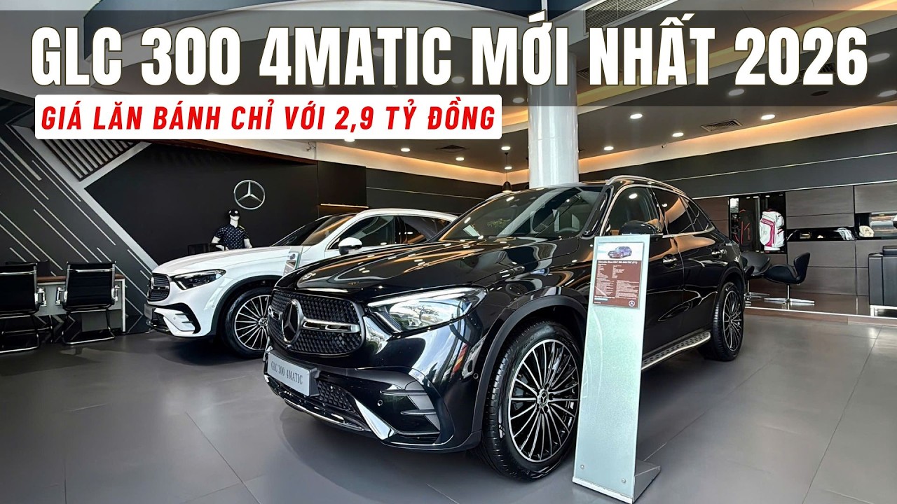 Mercedes-Benz GLC300 mới nhất 2026 lăn bánh chỉ với 2tỷ9 | Vũ Mercedes
