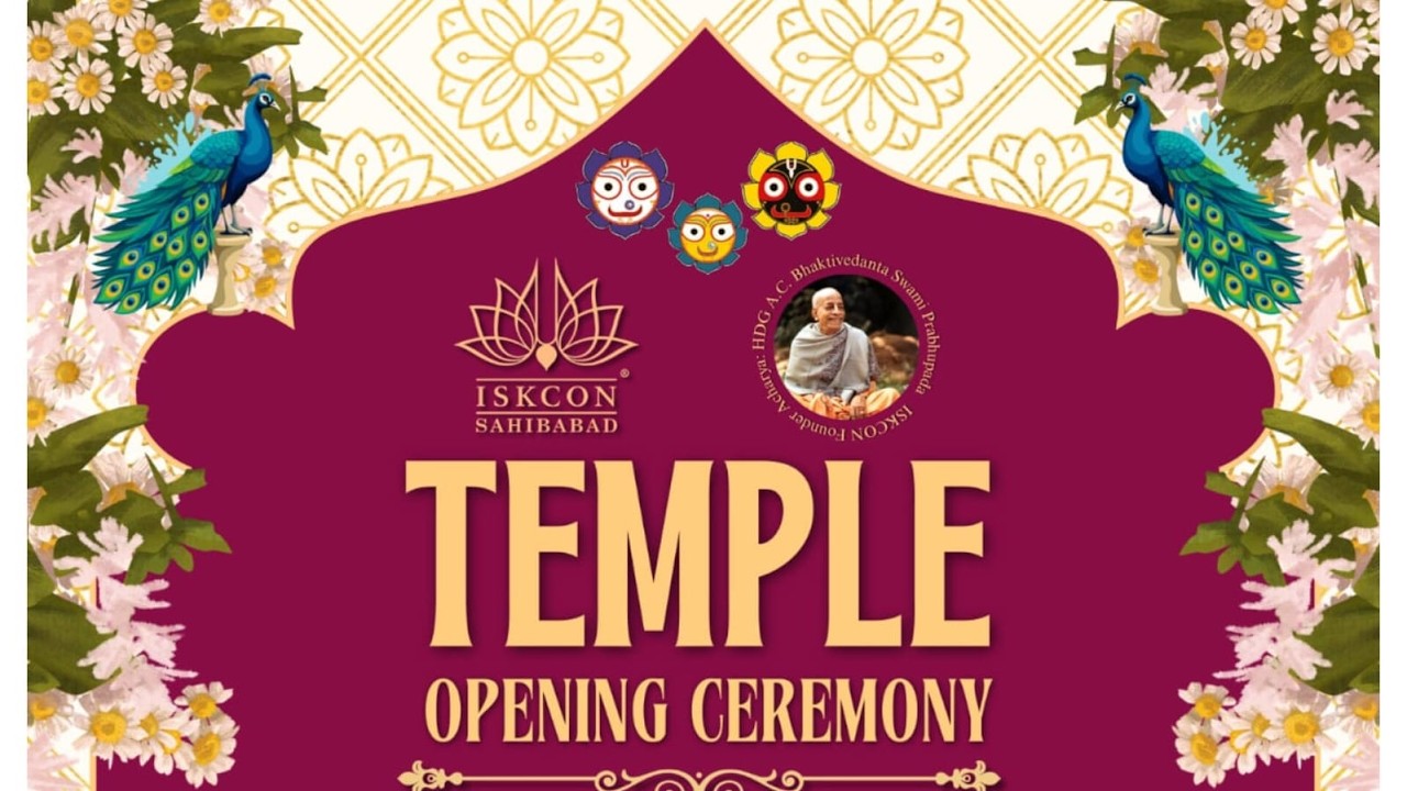 Temple Opening Ceremony ✨ Live🚨 ISKCON Sahibabad 🙏🏻