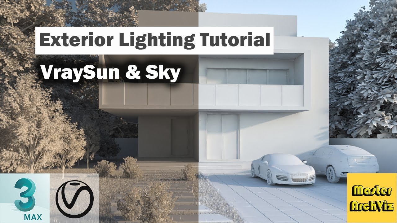 Учебник по внешнему освещению в 3ds Max | Солнце и небо Vray в 3ds Max