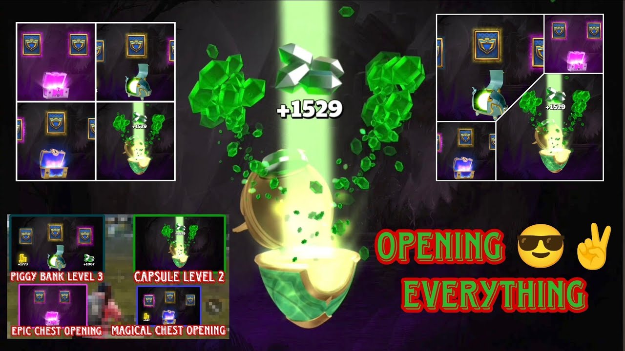 CHEST OPENING CASTLE CRUSH | CAPSULE OPENING CASTLE CRUSH | LEVEL 3 PIGGY BANK OPENING | ENJOY  😎✌️