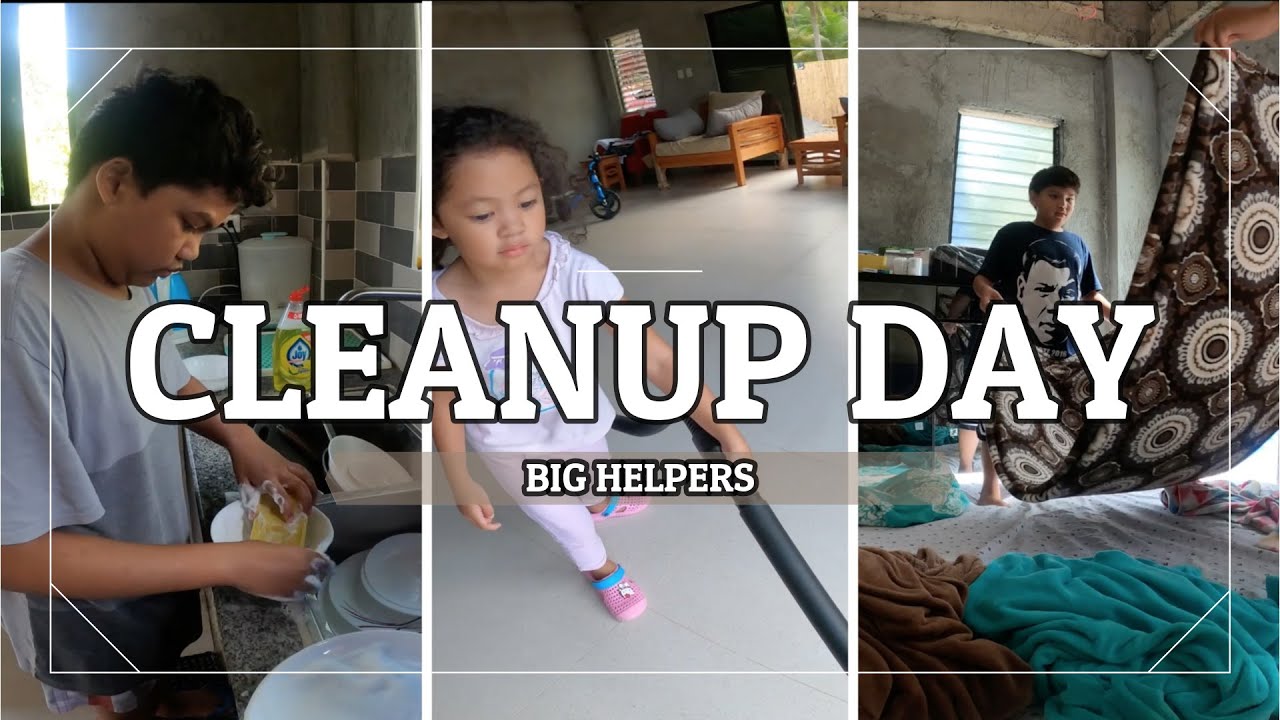 Big Helpers Cleanup Day | Homeschool Daddy