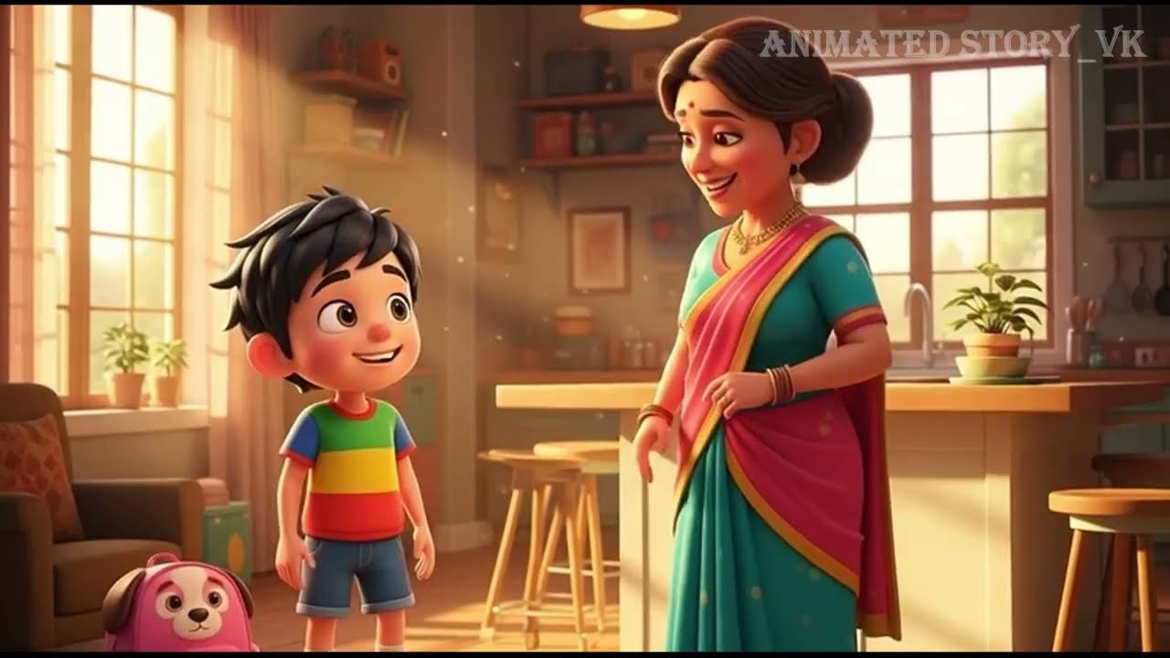Chhota Ladka aur Bolta Hua School Bag 🎒 | Kids Moral Story in Hindi | 3D Cartoon Story