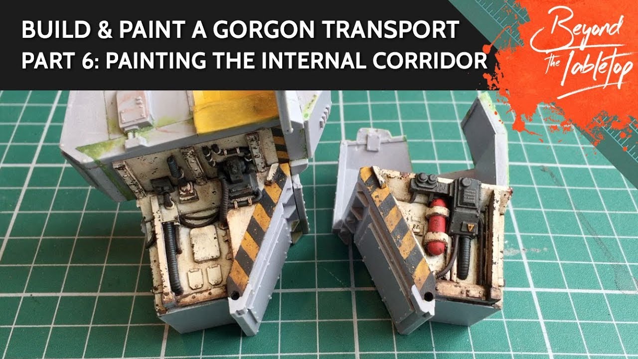 Build & Paint a Gorgon Transport. Part 6: Painting the interior corridor