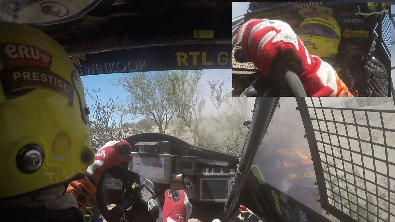 Hitting trees and surfing a valley, long onboard Tim Coronel Dakar 2016 stage 9