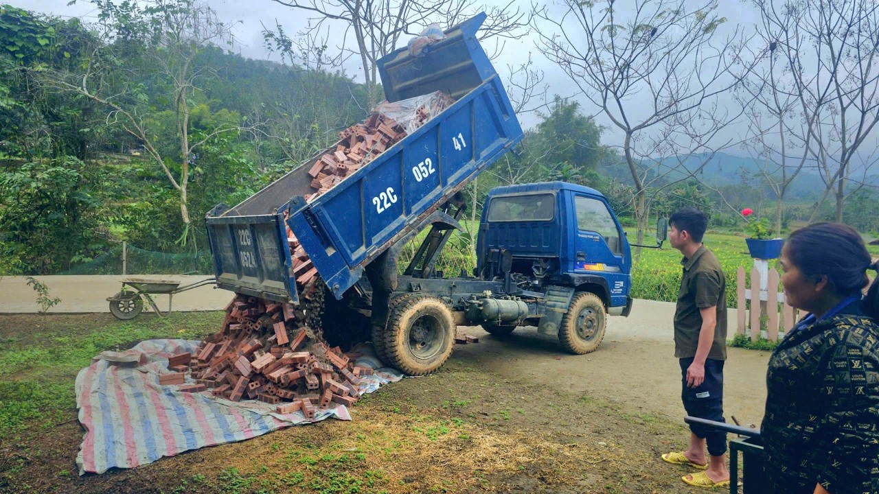 KONG & NHAT and their farm expansion plans for the new year. Import materials, build foundations.