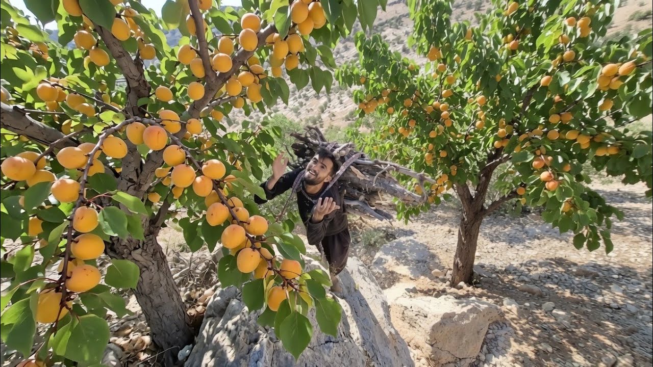 Hard life in the mountains; discovering a tree full of fruit and thanking God