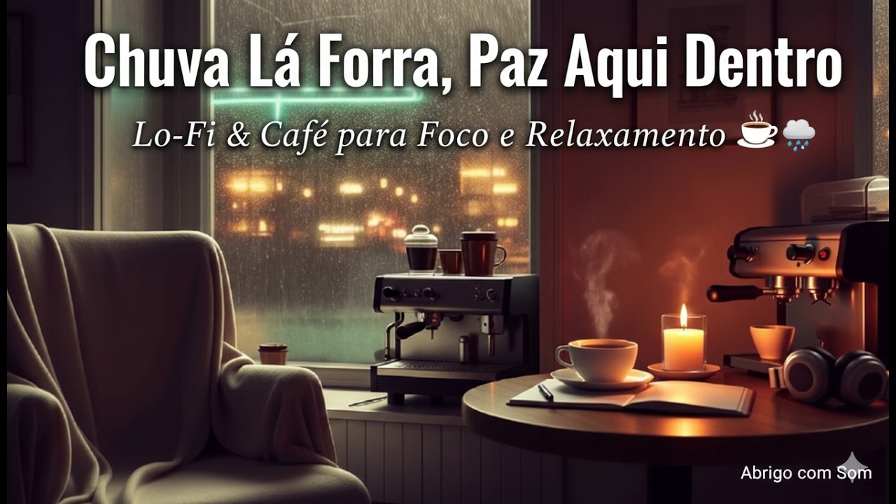Chuva Lá Fora, Paz Aqui Dentro: Lo-Fi & Café para Foco e Relaxamento