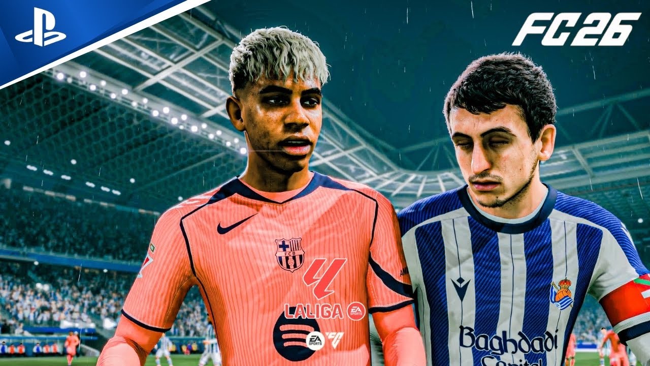 FC 26 - Реал Сосьедад против ФК Барселона при участии Л. Ямала, Педри | Лига 25/26 | PS5™