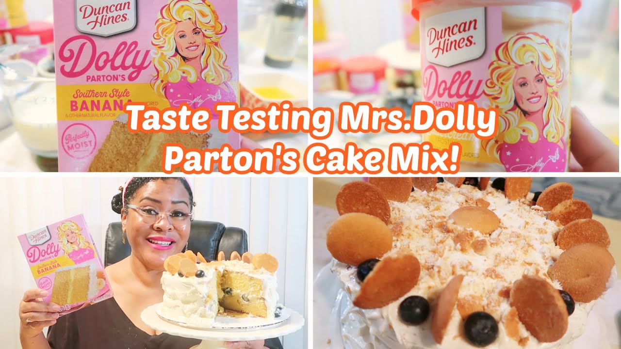 🍌TASTE TESTING DOLLY PARTON'S DUNCAN HINE'S SOUTHERN STYLE BANANA CAKE!🎂  COME SEE MY REVIEW!🍰