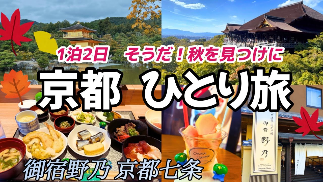 【女ひとり旅】久しぶりに京都に行ってみたらすごく癒されました/清水寺/金閣寺/Kyoto【御宿野乃 京都七条】【和風ドーミーイン】