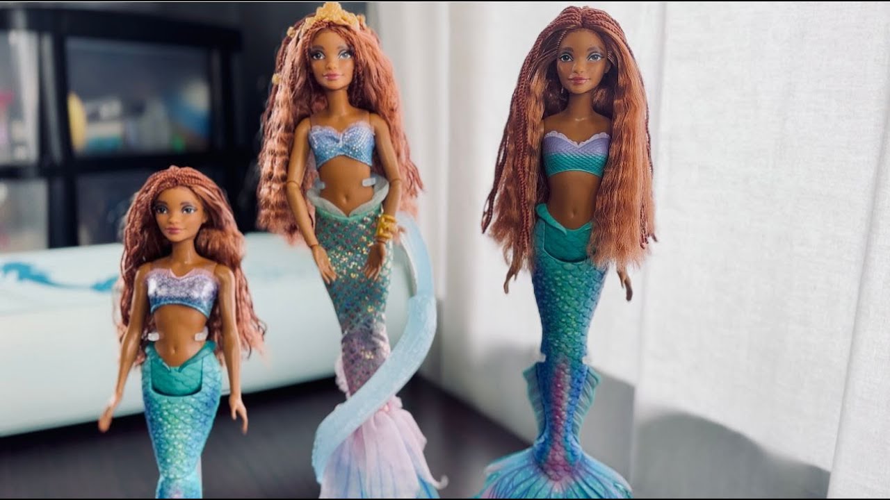 Live action The Little Mermaid Ariel doll comparison