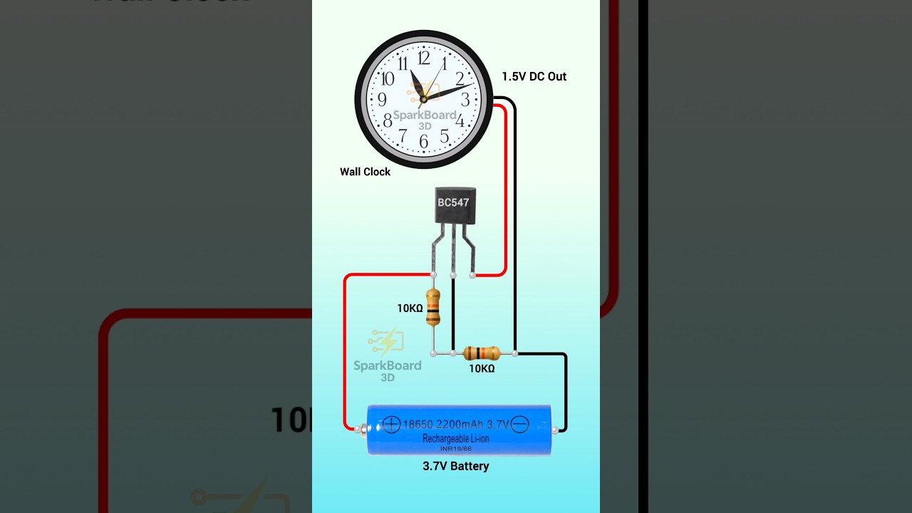 3.7V to 1.5V converter | Lifetime battery for wall clock #diyproject
