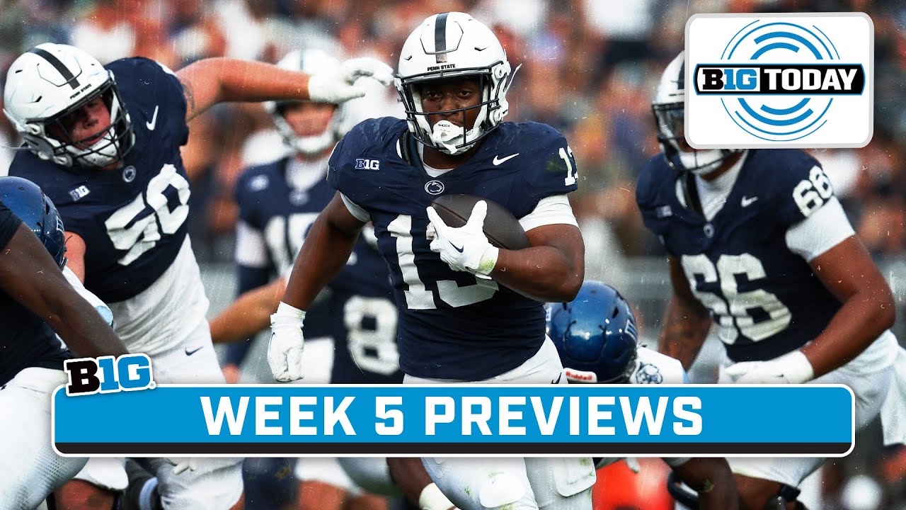 Big Ten Title Rematch in State College & More Week 5 Previews | B1G Today