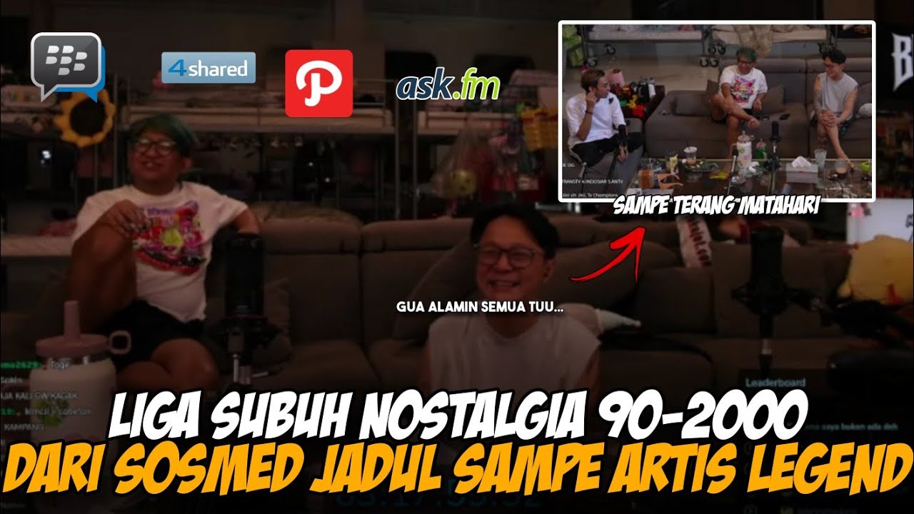 LIGA SUBUH NOSTALGIA ERA 90 - 2OOO, BAHAS SOSMED JADUL SAMPE ARTIS LEGEND #marapthon3 #aaaclan