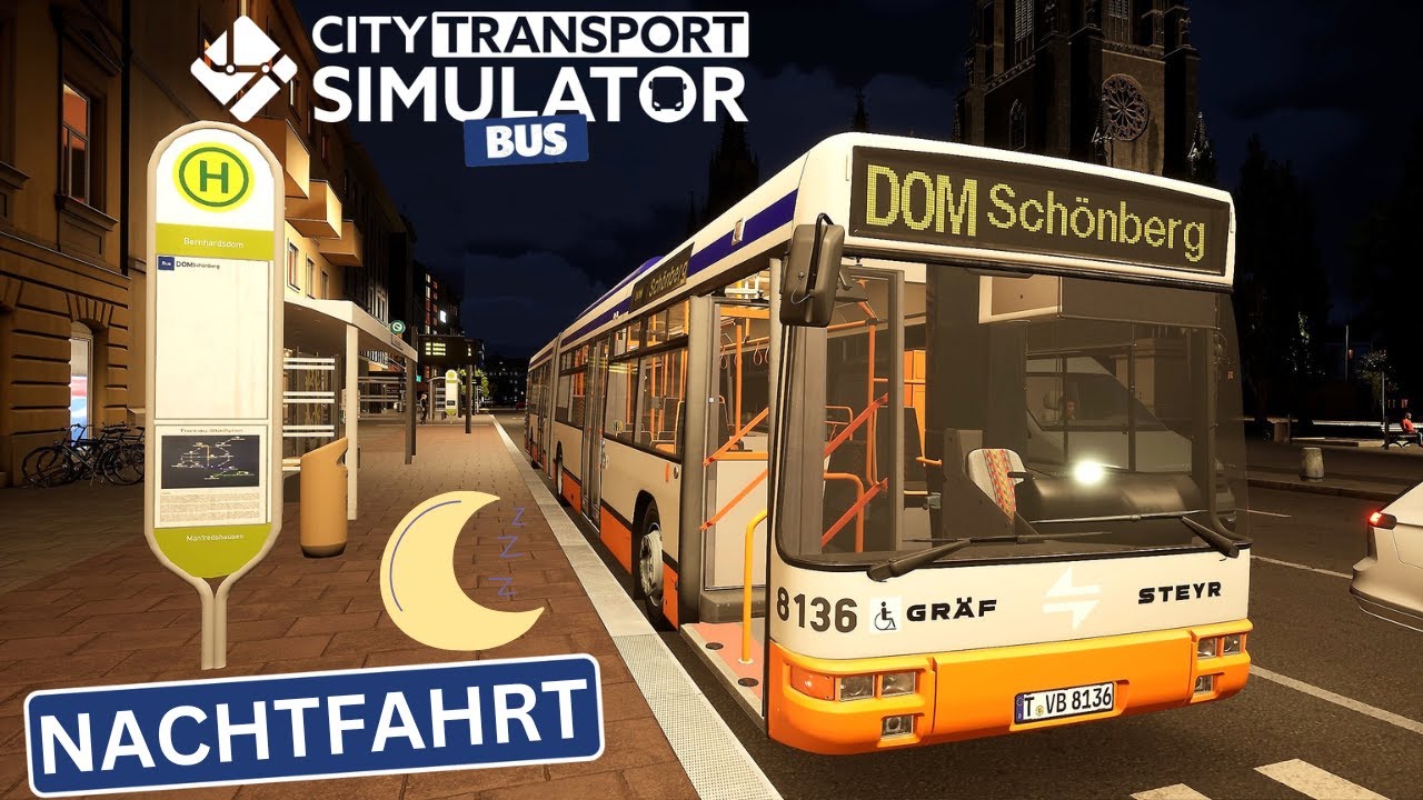 CITY TRANSPORT SIMULATOR BUS 🚌 | NACHTFAHRT im Gräf & Stift NG235