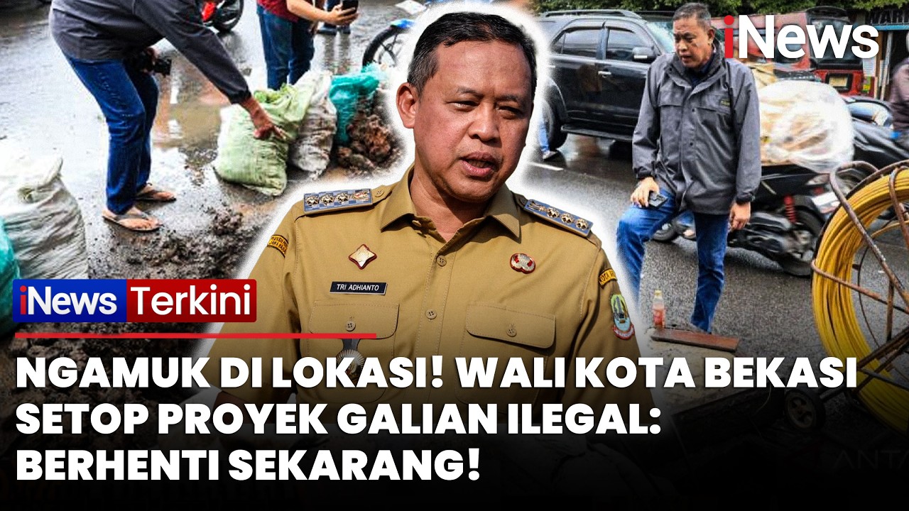 Sidak Mendadak! Wali Kota Bekasi Setop Proyek Galian Tak Berizin | iNews Terkini