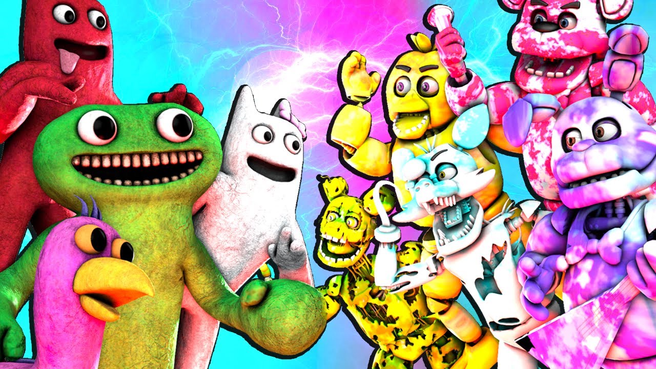[SFM FNaF] Garten of Banban vs Tie Dye Animatronics