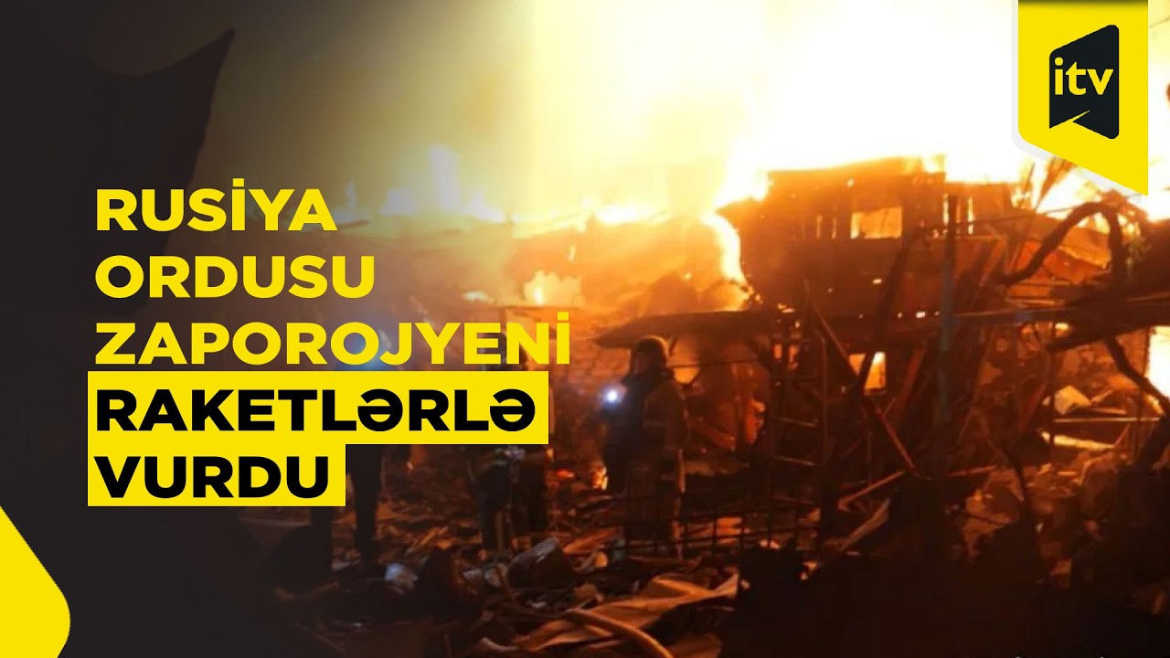 Zaporojye raketlərlə vuruldu: ölən və yaralananlar var