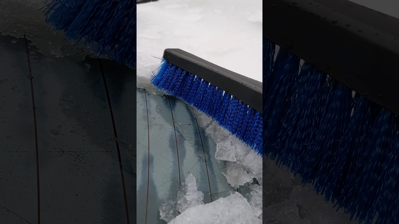 Scraping ice off my car (1 of 2)