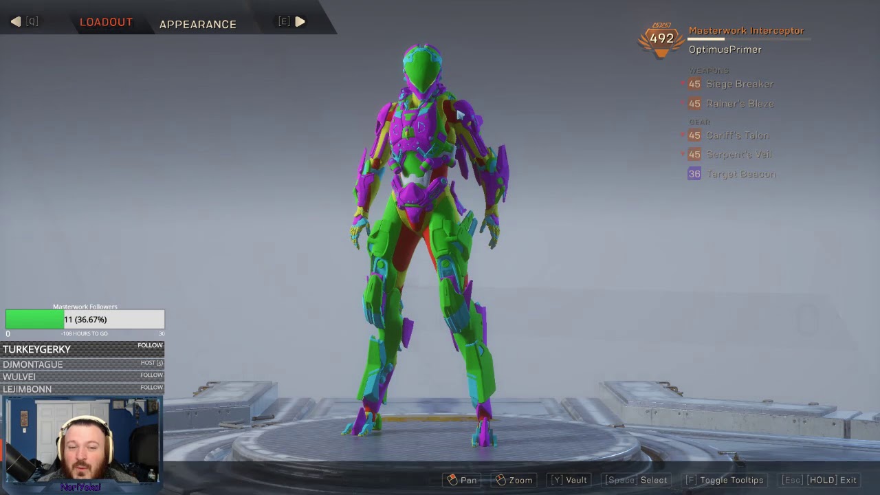 Best Interceptor Builds Anthem: Optimus Primer - 490+ GM2