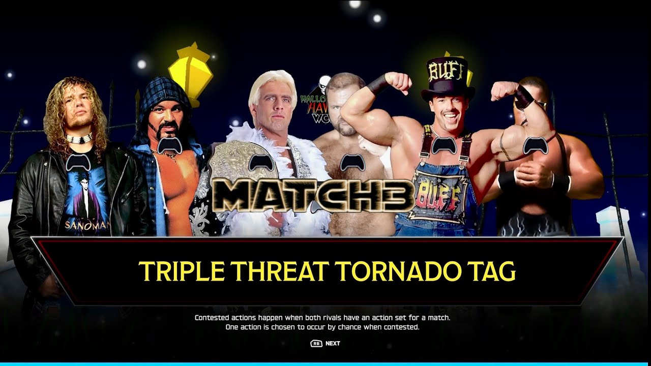 WWE2K25 UNIVERSE💭 WCW HALLOWEEN HAVOC Oct wk2, Flock, 4-Horseman, Vicious & Delicious FULL MATCH X|S