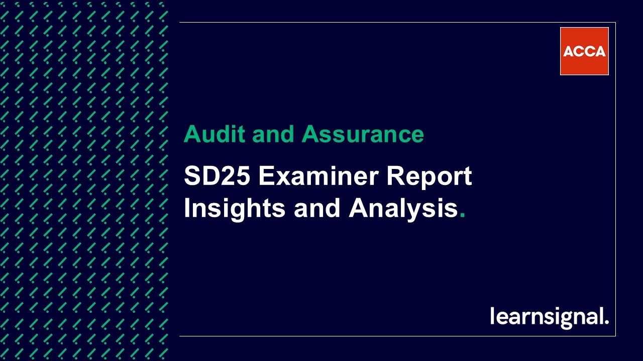 ACCA AA — Examiner’s Report: Find out where candidates lose marks before your exam