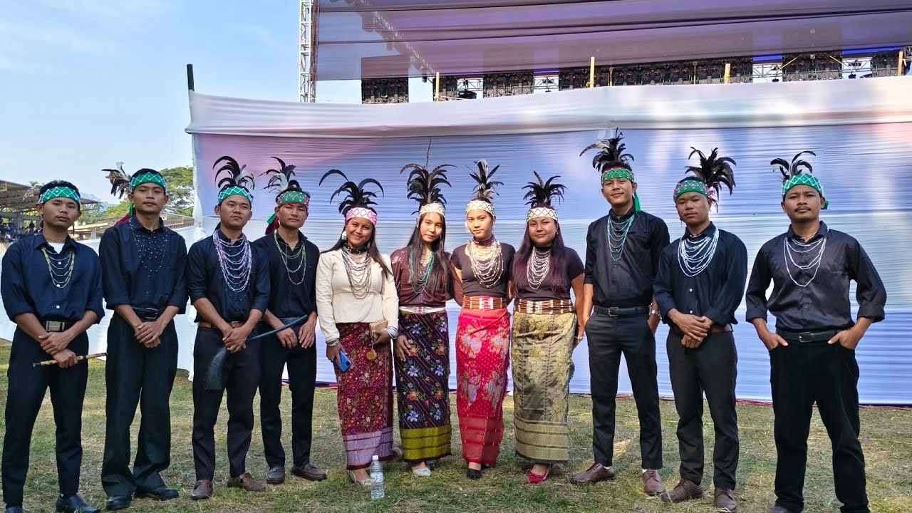 Folk song by Mendipathar College at A'we festival in Resubelpara, North Garo Hills, Meghalaya 